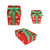 Set of 3 Lighted Red with Green Bows and Snowflakes Gift Boxes Outdoor Christmas Decorations 13" - IMAGE 1