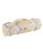 13.25" Beige and White 'W' Monogrammed Wine Bottle Carrier Purse - IMAGE 1