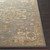 8' Traditional Shadow Blue and Brown Hand Tufted Round Wool Area Throw Rug - IMAGE 4