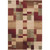 5.25' x 7.5' Burgundy Red and Beige Contemporary Rectangle Area Throw Rug - IMAGE 1
