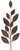 32" Mocha Brown Glittered Magnolia Artificial Christmas Leaf Spray - IMAGE 1