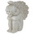 7.5" Ivory Left Facing Sleeping Cherub Angel Outdoor Garden Statue - IMAGE 3