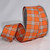 Orange and White Plaid Craft Ribbon 1.5" x 50 Yards - IMAGE 1