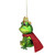4.25'' Glittered Green and Red Glittered King Frog Glass Christmas Ornament - IMAGE 2