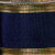Blue Navy and Gold Edge Wired Craft Ribbon 2.5" x 27 Yards - IMAGE 1