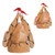 Pack of 6 Prelit Battery Operated Brown Plush Christmas Thanksgiving Turkey Hat Accessories - IMAGE 3