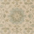 6' Classical Caesar Sand Brown and Olive Green Round Wool Area Throw Rug - IMAGE 6
