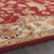 6' x 9' Maroon and Brown Contemporary Hand Tufted Floral Rectangular Wool Area Throw Rug - IMAGE 6