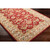 6' x 9' Maroon and Brown Contemporary Hand Tufted Floral Rectangular Wool Area Throw Rug