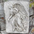 15" Gray Left Facing Angel Outdoor Garden Wall Plaque - IMAGE 1