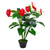 Potted Tropical Artificial Anthurium Plant in Pot - 41" - IMAGE 1