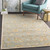 4' x 4' Walnut Brown and Sage Green Hand Tufted Wool Square Area Throw Rug - IMAGE 2