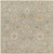 4' x 4' Walnut Brown and Sage Green Hand Tufted Wool Square Area Throw Rug - IMAGE 1