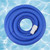 Blue Blow Molded Swimming Pool Vacuum Hose with Swivel Cuff 50' - IMAGE 1
