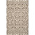 5' x 8' Winter White and Brown Wool Area Throw Rug - IMAGE 1