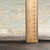 6' x 9' Elegant Leaves Slate Gray and Tan Brown Wool Area Throw Rug - IMAGE 5