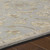 6' x 9' Elegant Leaves Slate Gray and Tan Brown Wool Area Throw Rug