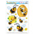 Club Pack of 144 Black and Yellow Springtime Bumblebee Window Cling Decorations 17" - IMAGE 1