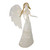 48" LED Lighted White and Gold Glittered Angel Christmas Outdoor Decoration - Warm White Lights - IMAGE 3