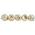 Shatterproof Retro Reflector Christmas Ball Ornaments - 3.25" (80mm) - Champagne Gold - 5ct
