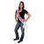 Honeymooner Satin Sash - 33" - Pink and White - Pack of 6 - IMAGE 1