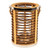 Rattan Glass Candle Lantern with Jute Handle - 11.5" - IMAGE 4