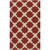 8' x 11' Chic Beige and Burgundy Red Wool Area Throw Rug - IMAGE 1