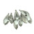 8ct Shiny Silver Splendor Diamond Cut Shatterproof Christmas Drop Ornaments 4.75" - IMAGE 1