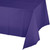 Club Pack of 12 Purple Disposable Plastic Table Cloth Covers 9' - IMAGE 1