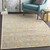 5' x 8' Moss Green and Gold Floral Hand Tufted Rectangular Area Throw Rug - IMAGE 2
