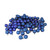 Shatterproof 4-Finish Christmas Ball Ornaments - 1.5" (40mm) - Royal Blue - 96ct - IMAGE 1