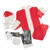 Red and White Plush Velour Santa Claus Women Christmas Costume Suit - Standard Size - IMAGE 4