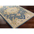 3' x 12' Elegant Caesar Blue and Brown Hand Tufted Wool Rectangular Area Throw Rug Runner