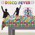 Disco Fever Disposable Tablecloth - 108" - Multicolor - Pack of 12 - IMAGE 1