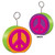 Pack of 6 Purple and Green Peace Sign Photo or Balloon Holder Party Decorations - IMAGE 1