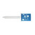 8.25" Blue and White Magnetic Insulated Beverage Coozie with Ground Stake - IMAGE 3