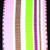 Pink and Green Striped Wire Craft Ribbon 1.5" x 27 yards - IMAGE 1