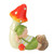 8.25" Young Boy Gnome Under a Mushroom Spring Outdoor Garden Figure - IMAGE 1