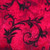 Sheer Red and Black Swirling Brocade Wired Craft Ribbons 2.5" x 40 Yards - IMAGE 1