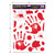 Bloody Hand Print Halloween Window Clings - Red - Pack of 12 - IMAGE 6