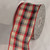 Red and Beige Tartan Wired Craft Ribbon 2.5" x 40 Yards - IMAGE 1