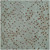 4' Floral Gray and Brown Wool Square Area Throw Rug - IMAGE 1