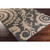 2.25' x 11.75' Black and Beige Floral Shed-Free Area Throw Rug Runner - IMAGE 4