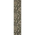 2.25' x 11.75' Black and Beige Floral Shed-Free Area Throw Rug Runner - IMAGE 1