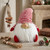 Chipper Chester Sitting Santa Gnome Christmas Figurine - 14.75" - Red and White - IMAGE 1