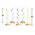 Happy Birthday Danglers Hanging Party Decorations - 25" - Club Pack of 30 - IMAGE 2