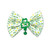 Club Pack of 12 Green and White "Kiss Me I'm Irish" St. Patrick's Day Bow Ties 4.5" - IMAGE 1