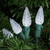 LED Faceted C6 Christmas Lights - Pure White -11 ft Green Wire - 35ct - IMAGE 4