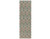 2.5' x 8' Brown and Green Hand Woven Wool Area Rug Runner - IMAGE 1