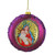 4" Mary and Baby Jesus Sequin Religious Christmas Glass Disc Ornament - IMAGE 1